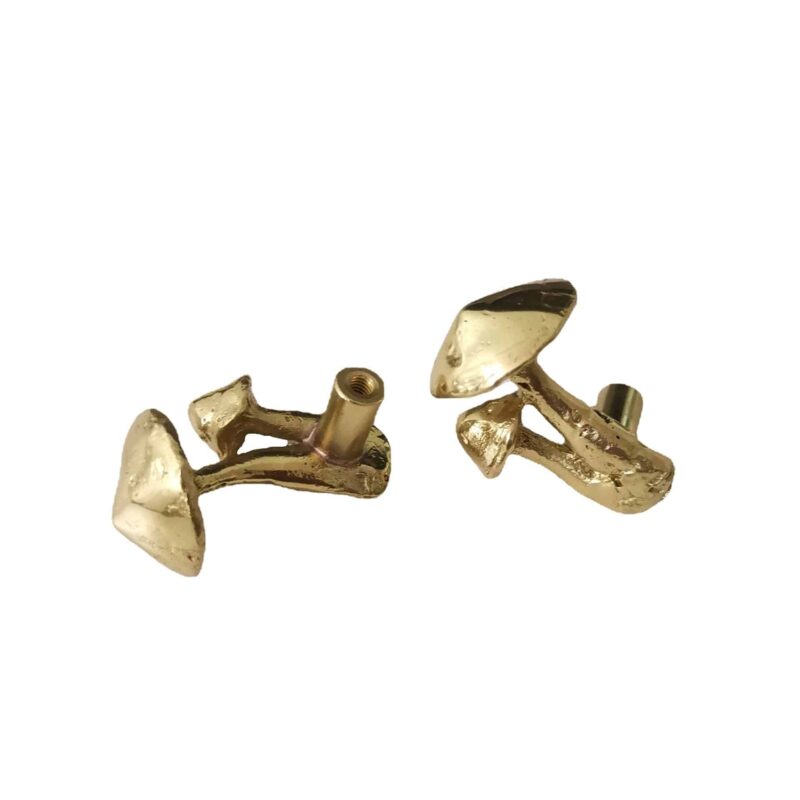 Tay nắm tủ đồng thau đôi nấm bên nhau SBD5982 6
