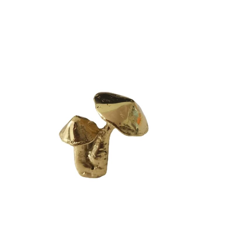 Tay nắm tủ đồng thau đôi nấm bên nhau SBD5982 2