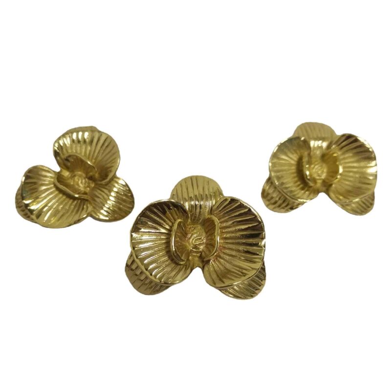 Tay nắm tủ đồng thau hoa phong lan SBD1893 3