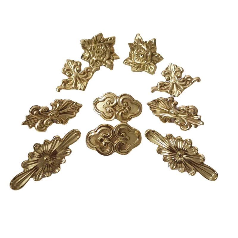Tay nắm tủ đồng thau hoa văn tráng lệ SBD5034 4