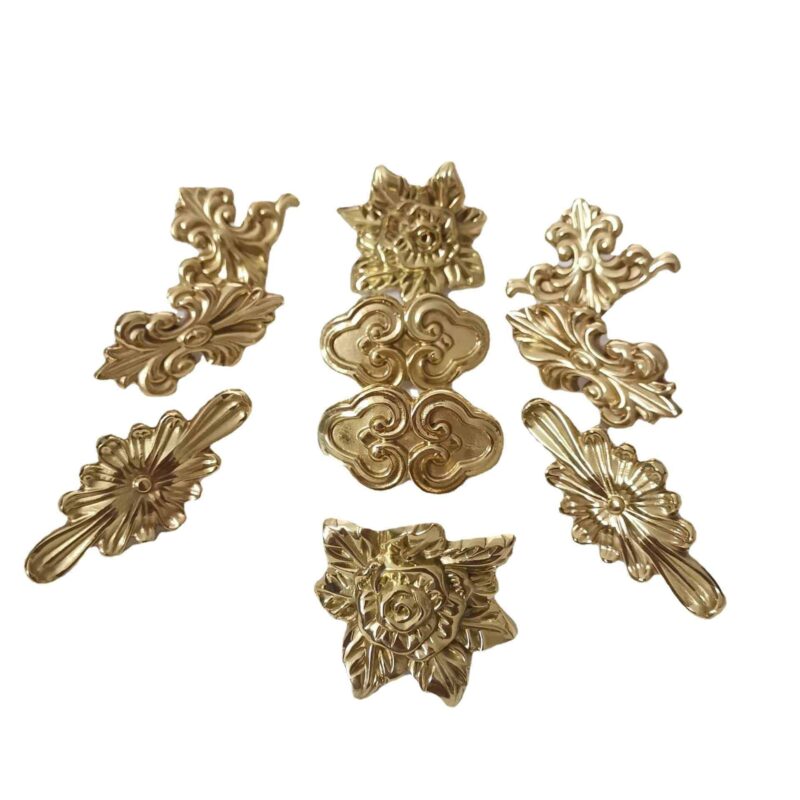 Tay nắm tủ đồng thau hoa văn tráng lệ SBD5034 6