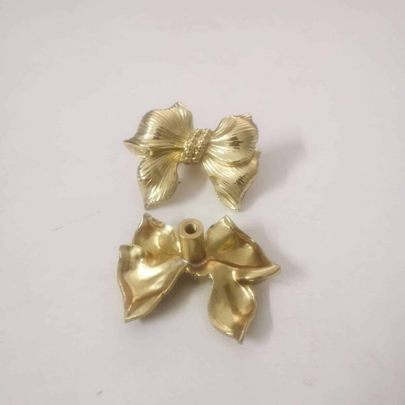 Tay nắm tủ đồng thau nơ bướm trang nhã SBD7766 7