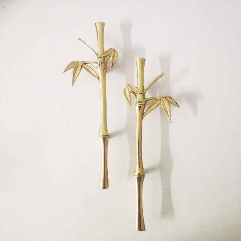 Tay nắm tủ đồng thau thân trúc khẳng khiu SBD5879 1