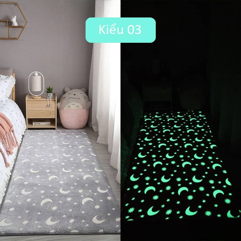 Thảm trải sàn phòng ngủ dạ quang phát sáng cho bé TBD9605 9