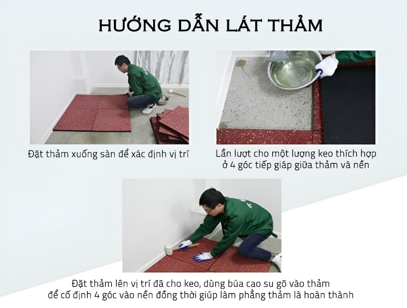 Thảm cao su tấm hoa văn đốm cho phòng gym TF1015 27