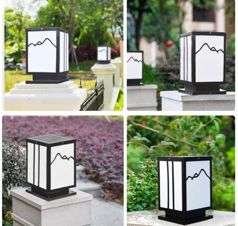 Đèn trụ năng lượng mặt trời cho sân vườn AL6697 6