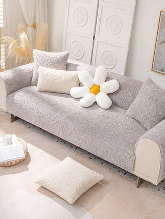 Drap bọc ghế sofa lông nhung ấm áp đơn giản YY2108 13