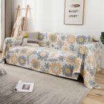 Tấm phủ ghế sofa cotton hướng dương rạng ngời YY2007