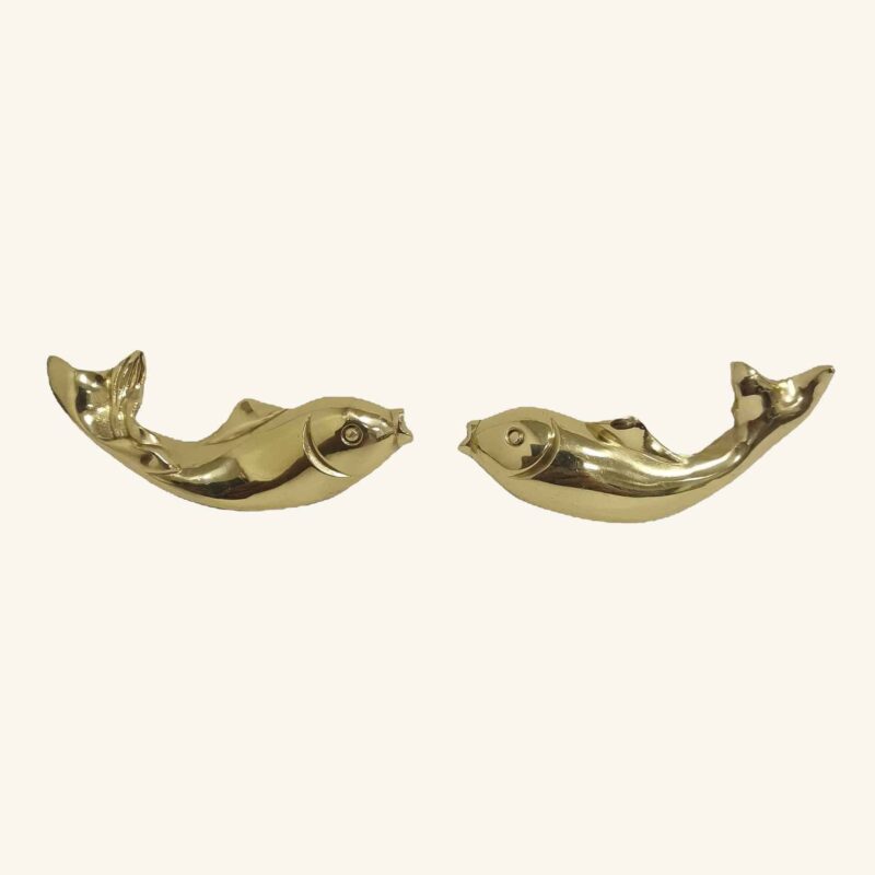 Tay nắm tủ đồng thau biểu tượng cá nhỏ SBD5941 1