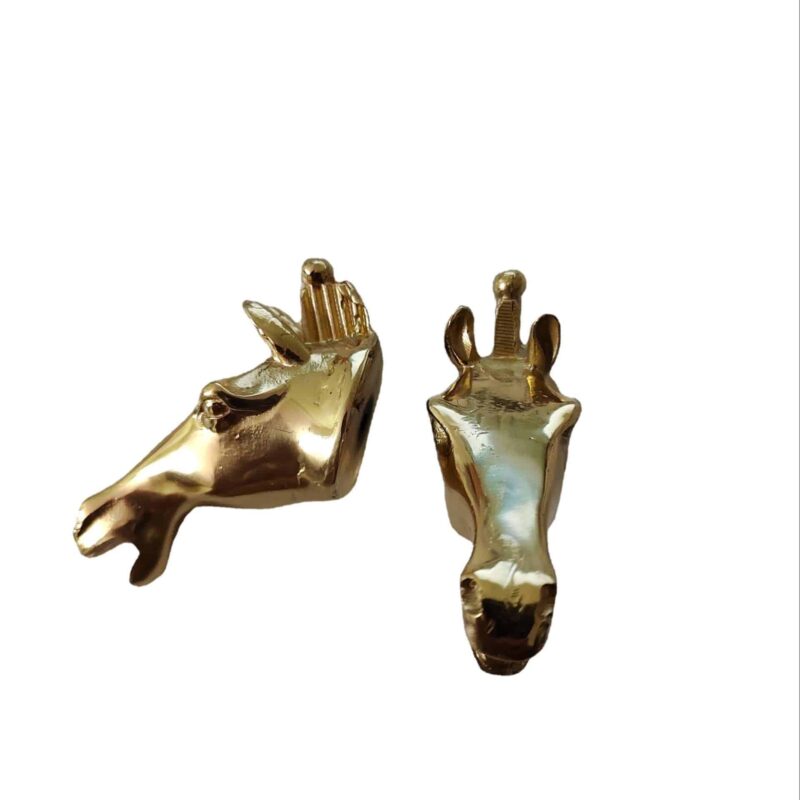 Tay nắm tủ đồng thau biểu tượng đầu ngựa SBD1368 4
