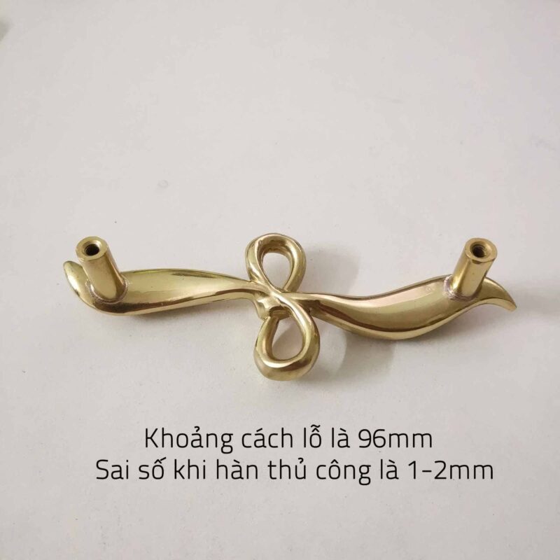 Tay nắm tủ đồng thau biểu tượng thắt nơ SBD5781 8