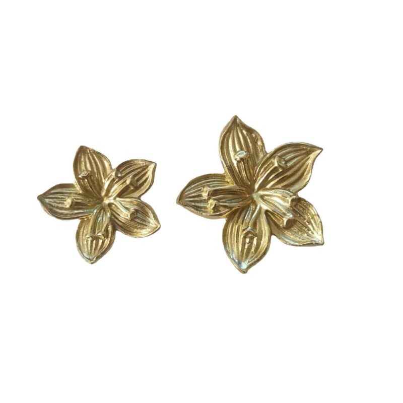 Tay nắm tủ đồng thau bông hoa sang trọng SBD2820 5