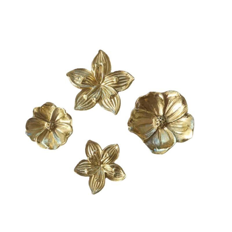 Tay nắm tủ đồng thau bông hoa sang trọng SBD2820 7