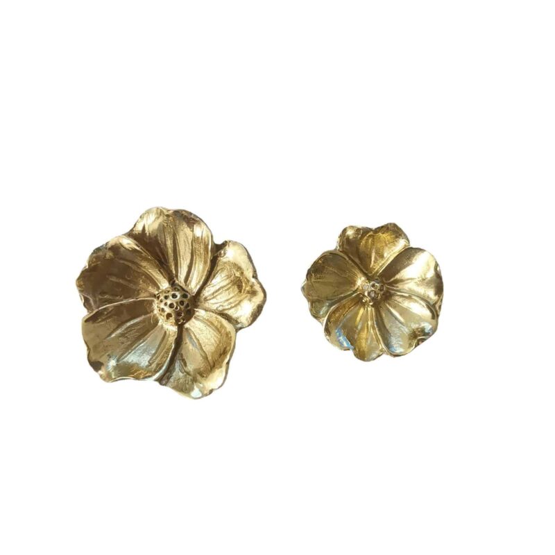 Tay nắm tủ đồng thau bông hoa sang trọng SBD2820 4