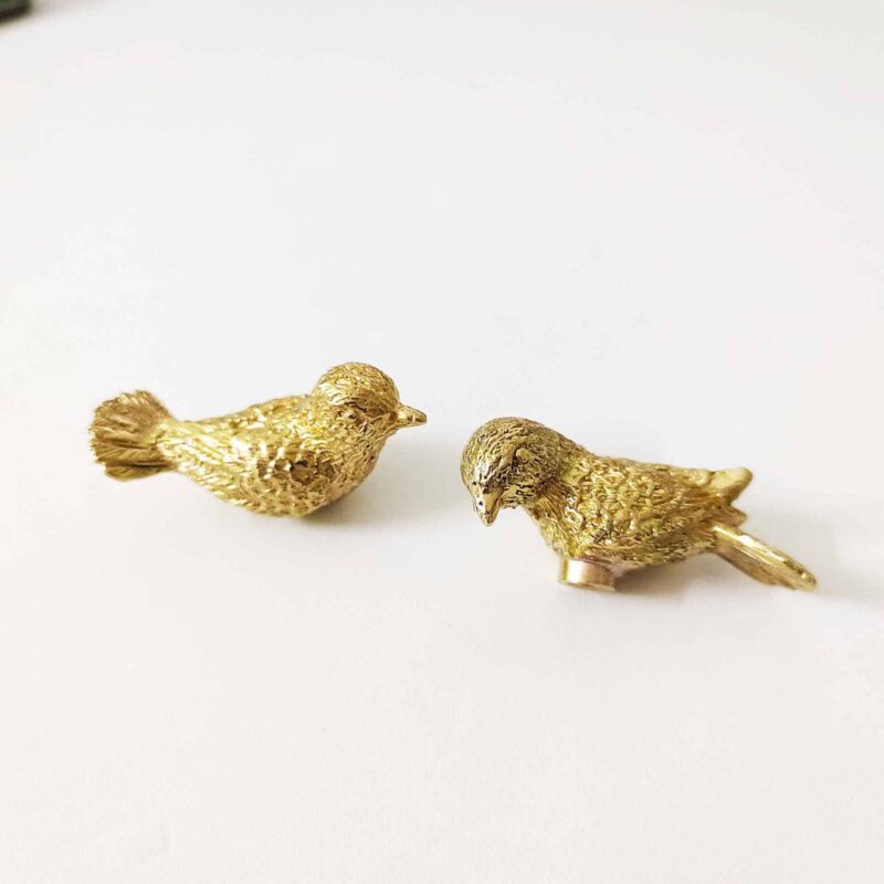 Tay nắm tủ đồng thau chim sẻ bé nhỏ SBD0203 1