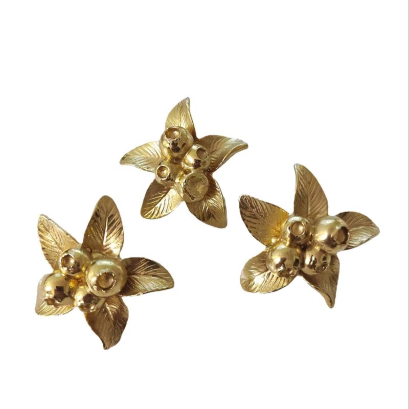 Tay nắm tủ đồng thau chùm nụ hoa tròn SBD8753 6