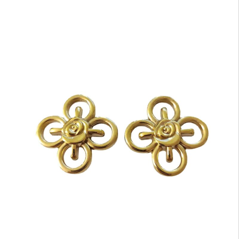 Tay nắm tủ đồng thau hoa hồng cách điệu SBD8824 3