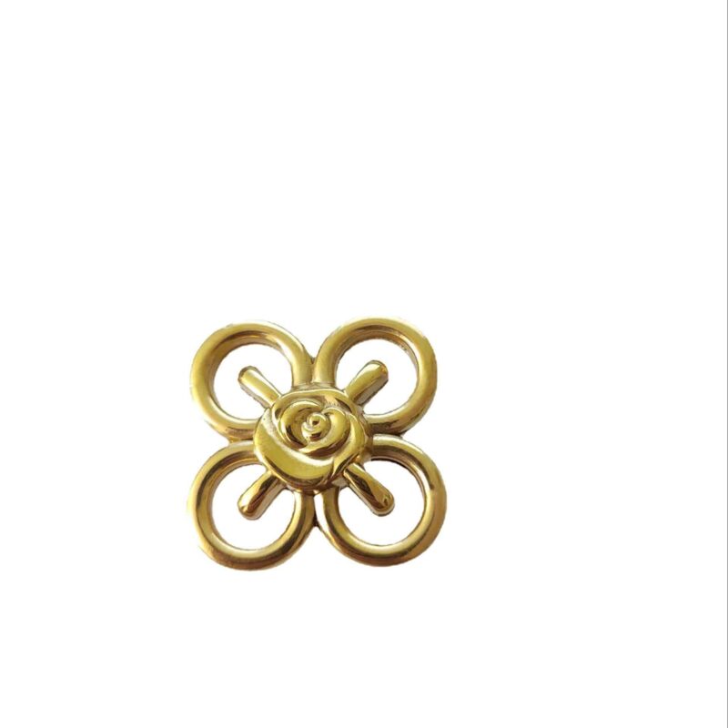 Tay nắm tủ đồng thau hoa hồng cách điệu SBD8824 2