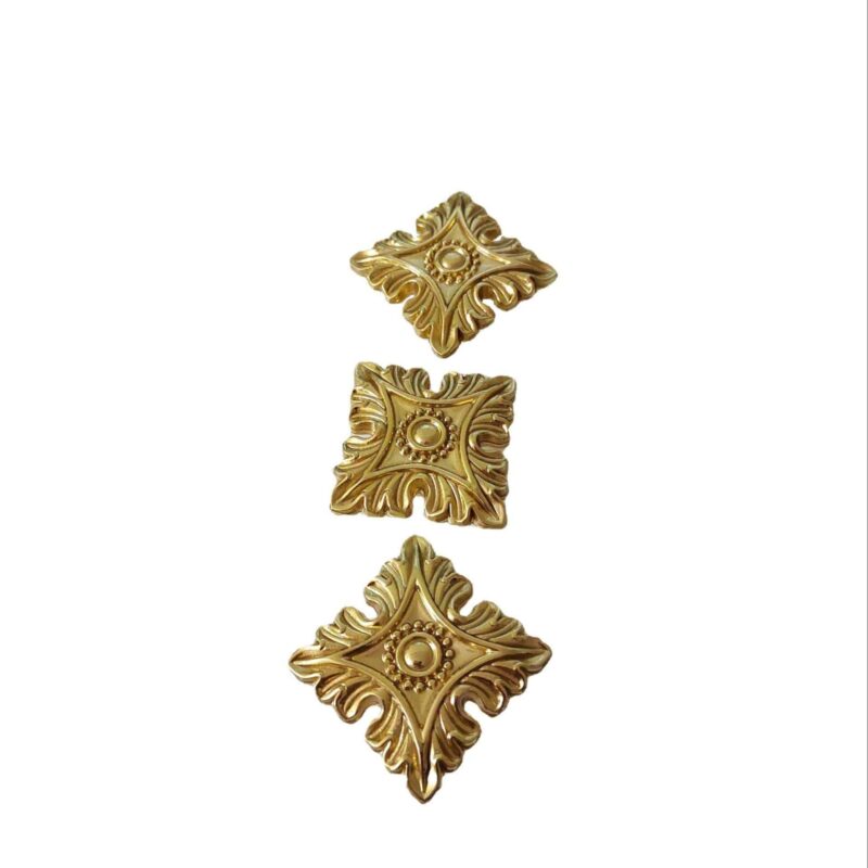 Tay nắm tủ đồng thau hoa văn trang trọng SBD0126 6