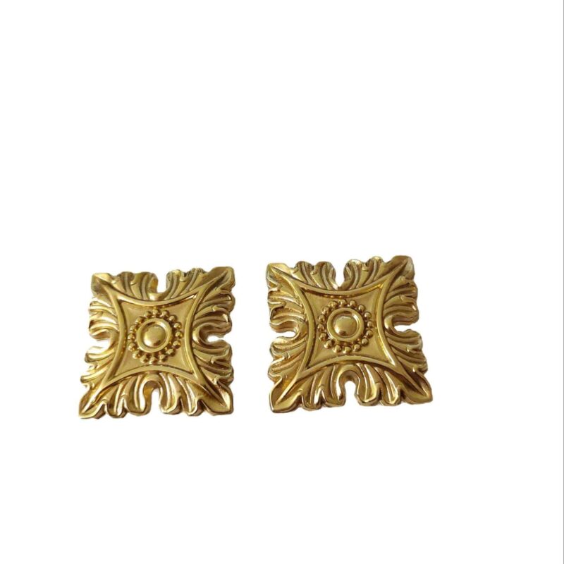 Tay nắm tủ đồng thau hoa văn trang trọng SBD0126 3