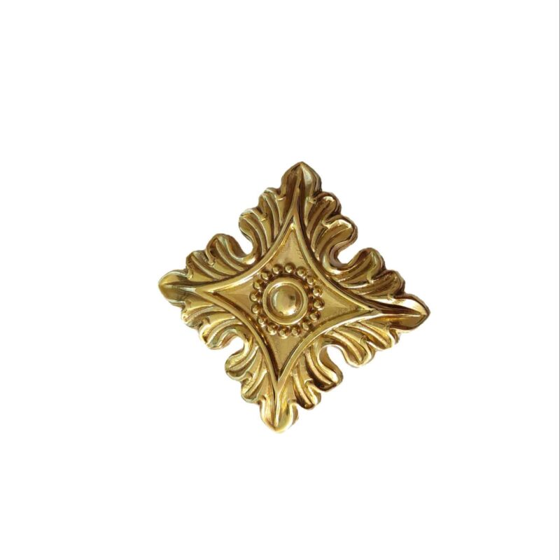 Tay nắm tủ đồng thau hoa văn trang trọng SBD0126 2