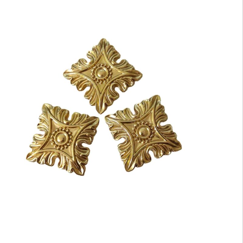 Tay nắm tủ đồng thau hoa văn trang trọng SBD0126 4