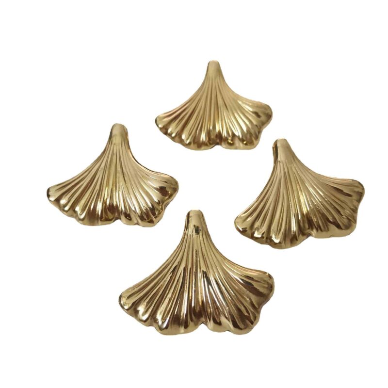 Tay nắm tủ đồng thau lá cây ngân hạnh SBD3909 5