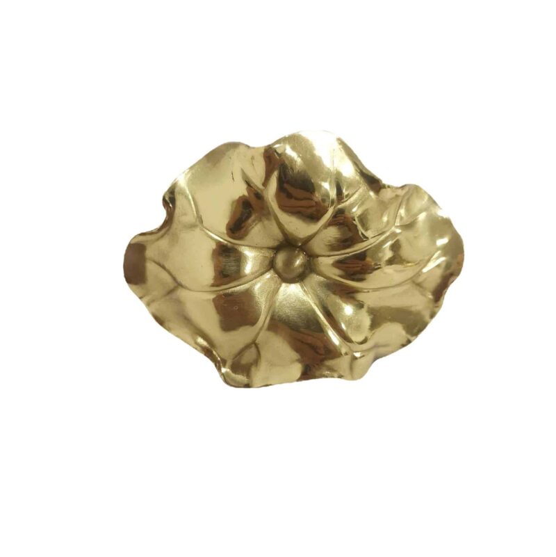 Tay nắm tủ đồng thau lá sen dập dìu SBD3264 2