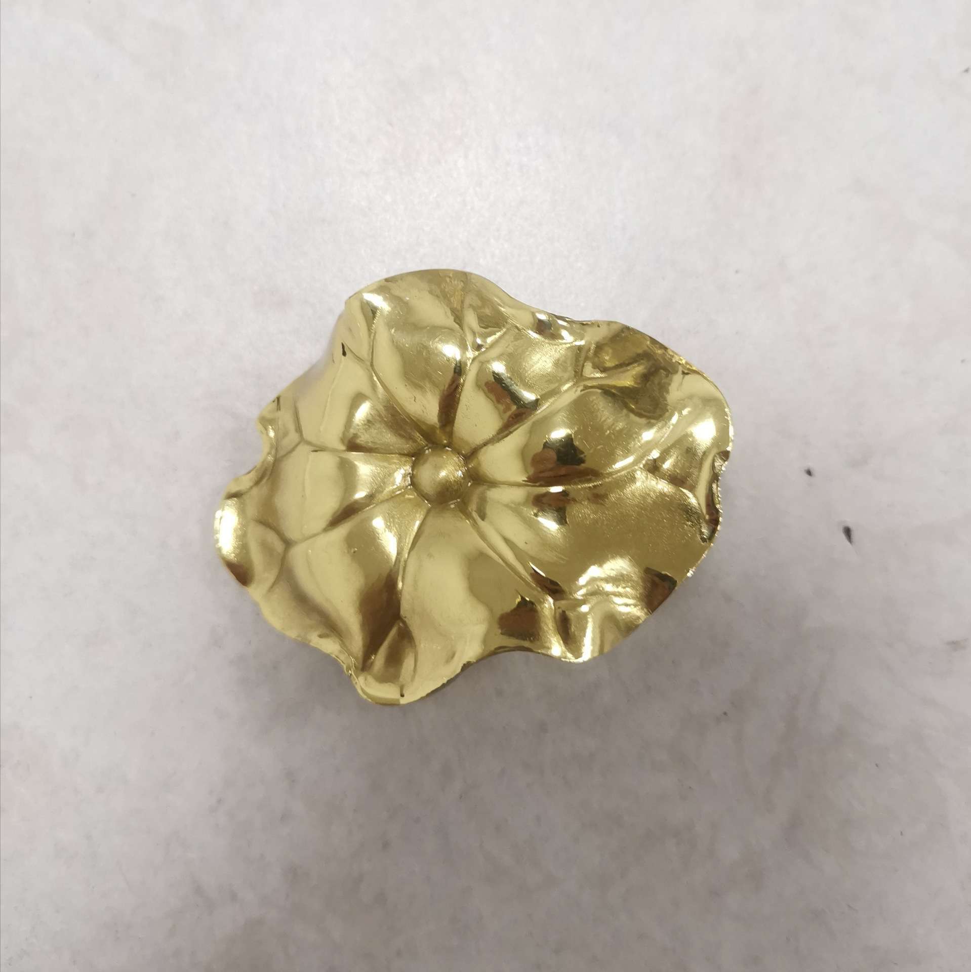 Tay nắm tủ đồng thau lá sen dập dìu SBD3264 11