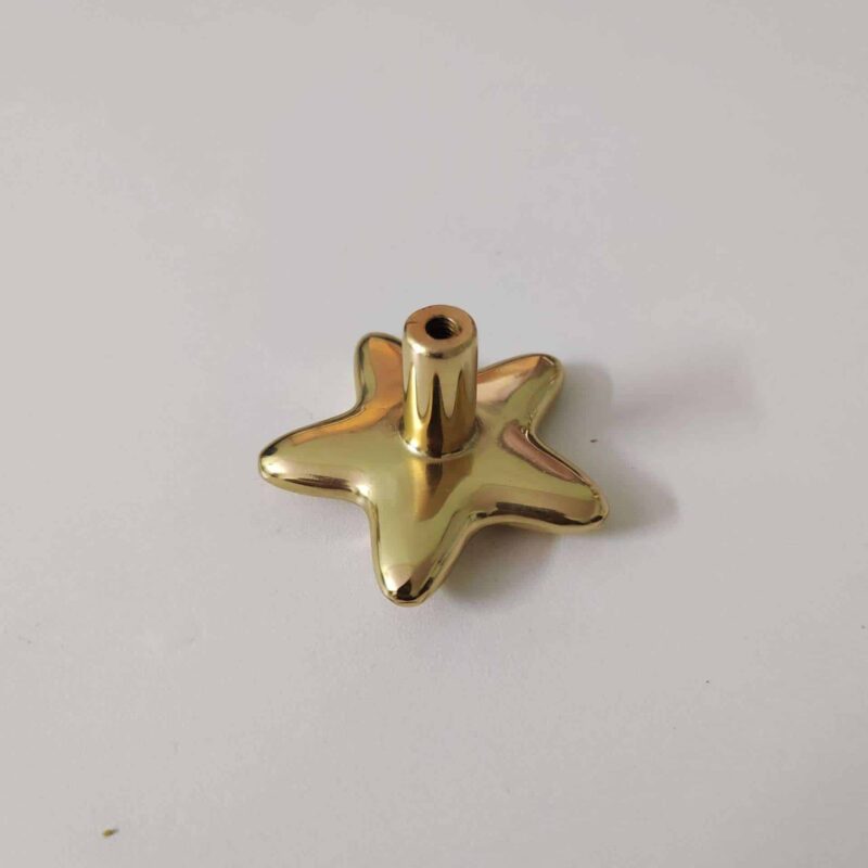 Tay nắm tủ đồng thau mây, trăng và sao SBD4039 7