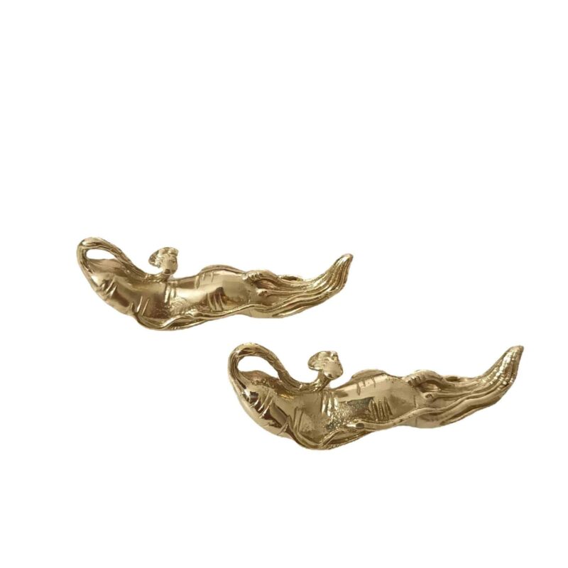 Tay nắm tủ đồng thau nhân sâm và củ sen SBD9468 6