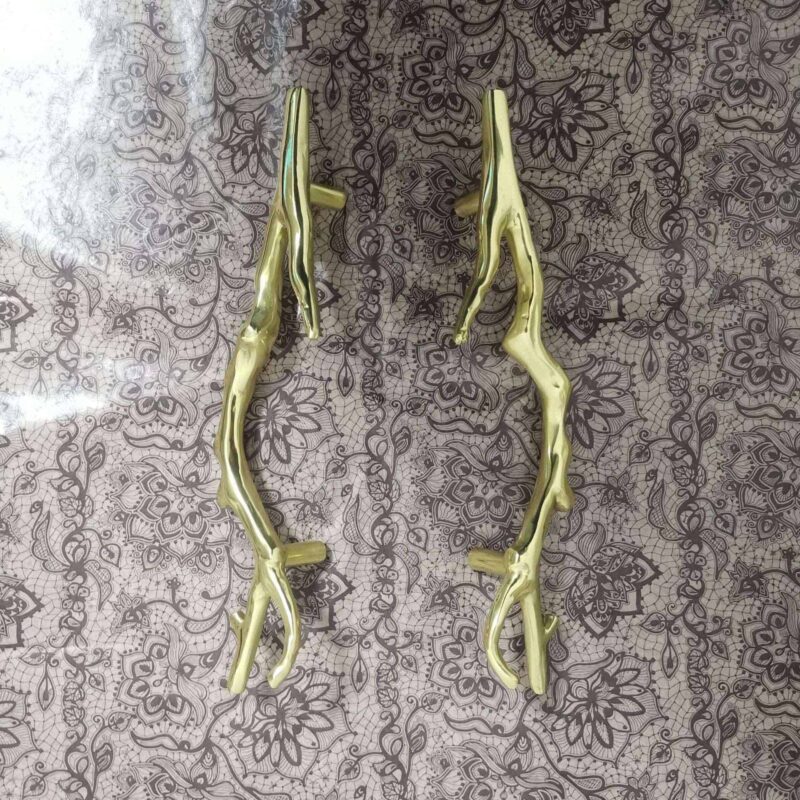 Tay nắm tủ đồng thau nhành cây khô SBD0593 5