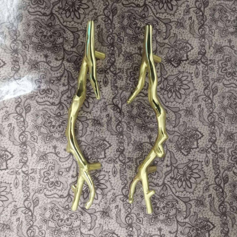 Tay nắm tủ đồng thau nhành cây khô SBD0593 4