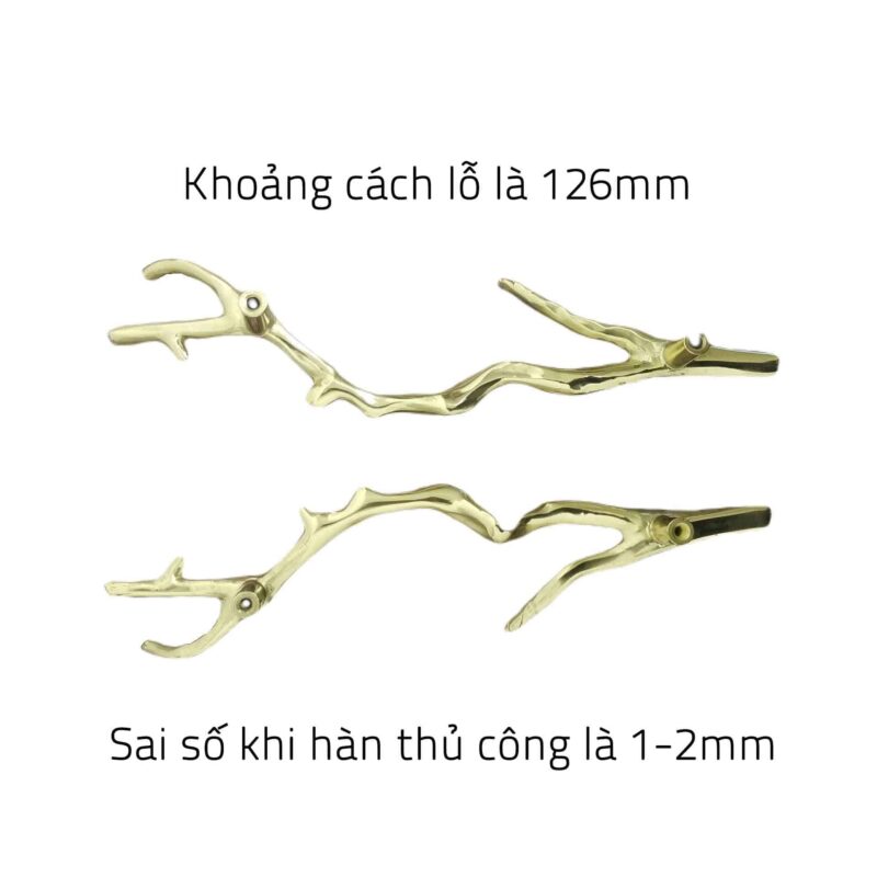 Tay nắm tủ đồng thau nhành cây khô SBD0593 6