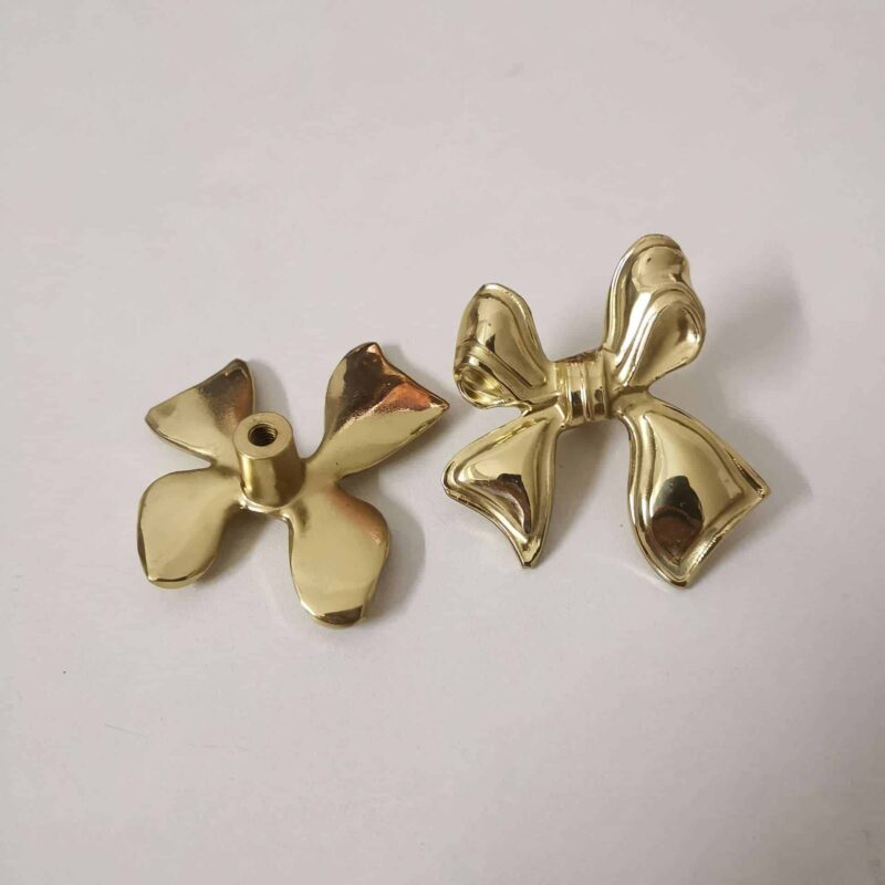 Tay nắm tủ đồng thau nơ bướm cao quý SBD3475 8