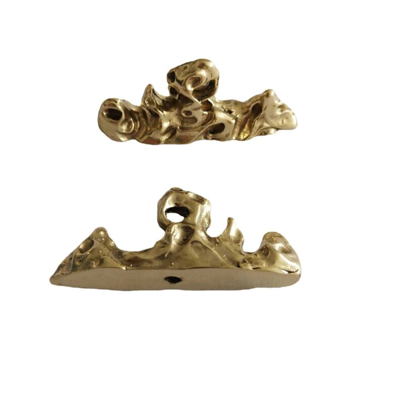 Tay nắm tủ đồng thau núi đá trừu tượng SBD7314 6