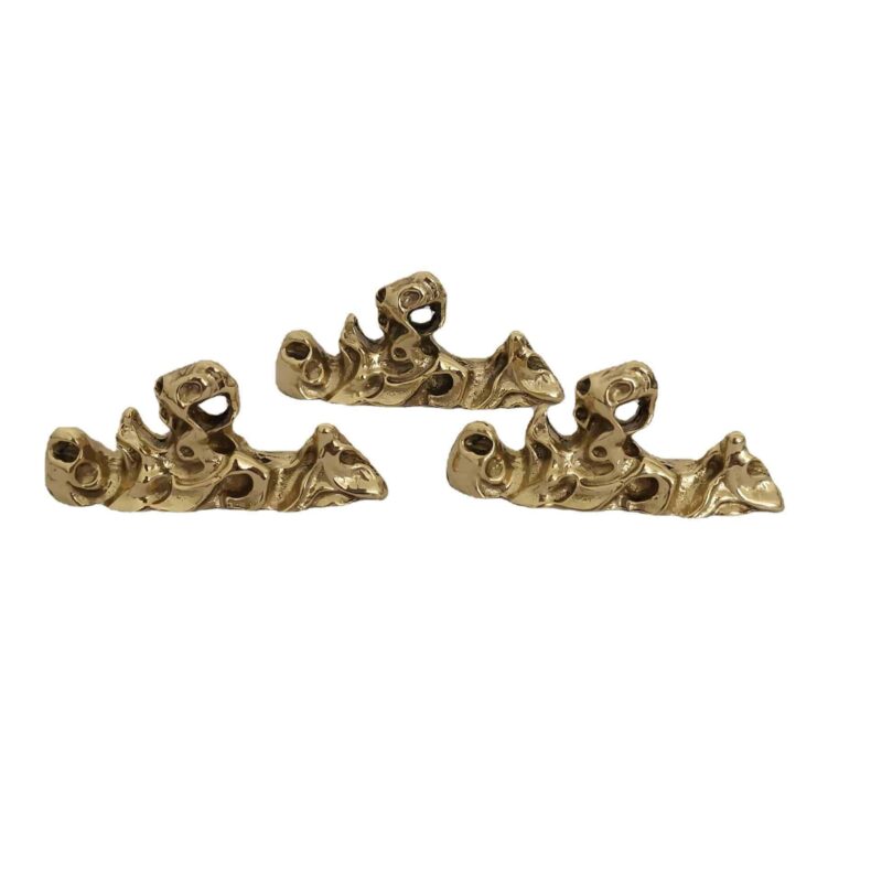 Tay nắm tủ đồng thau núi đá trừu tượng SBD7314 4