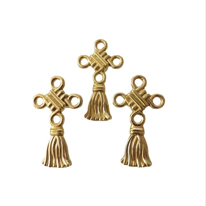 Tay nắm tủ đồng thau nút hoa bốn cánh SBD2066 4