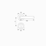 Tay nắm gạt Inox 304 đặc ruột DL-330