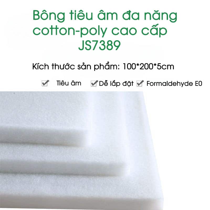 Bông tiêu âm đa năng cotton-poly cao cấp JS7389 11