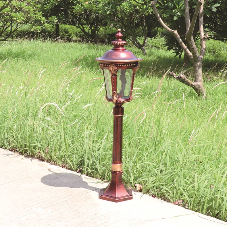 Cột đèn trang trí sân vườn cổ điển Châu Âu CPD111 5