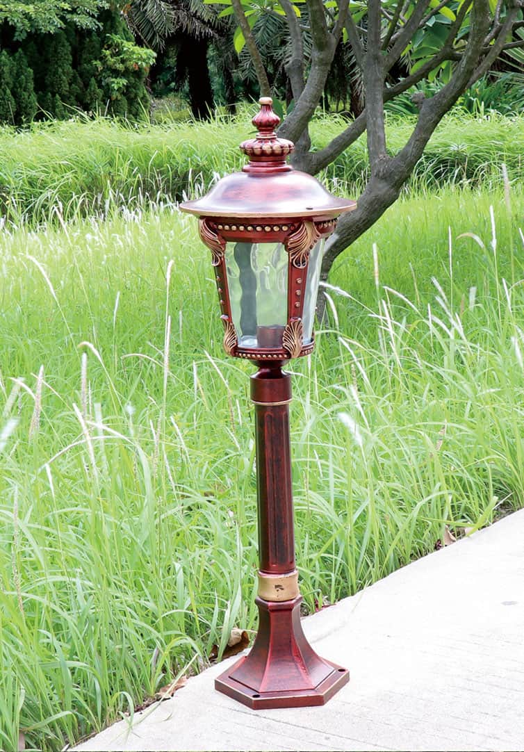 Cột đèn trang trí sân vườn cổ điển Châu Âu CPD111 7