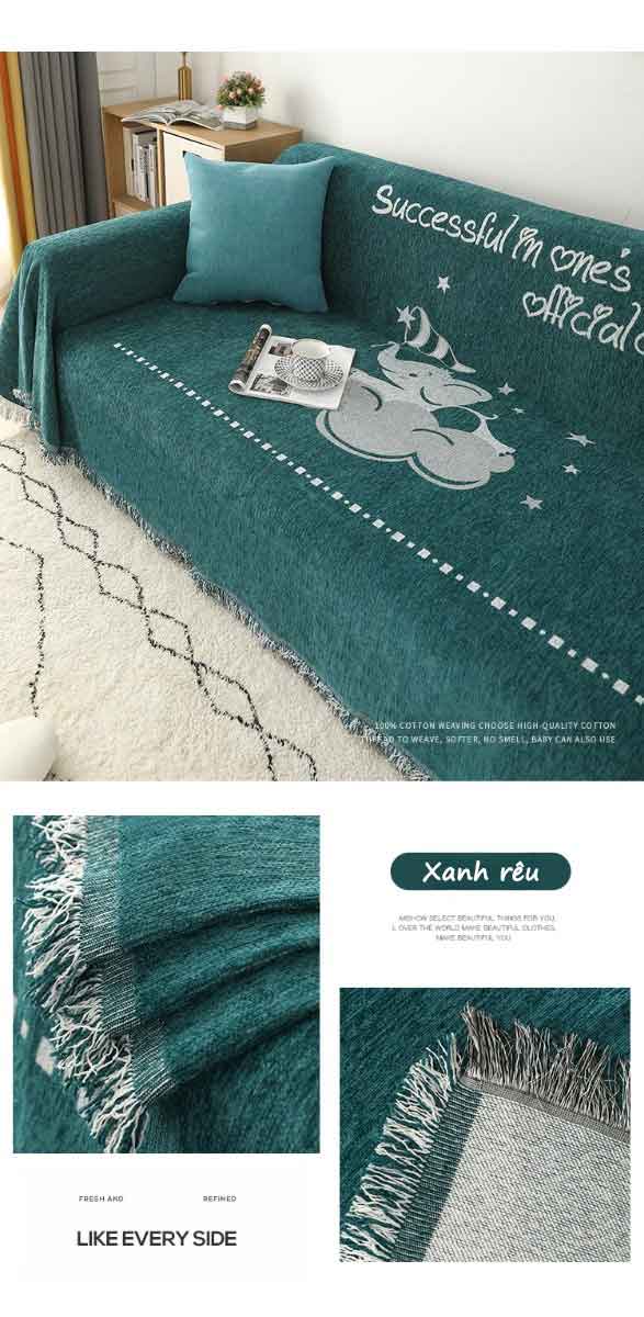 Tấm phủ ghế sofa Chenille áng mây mộng mơ YY0303 17