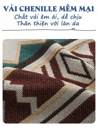 Tấm phủ ghế sofa Chenille hoa văn độc đáo YY2304 12
