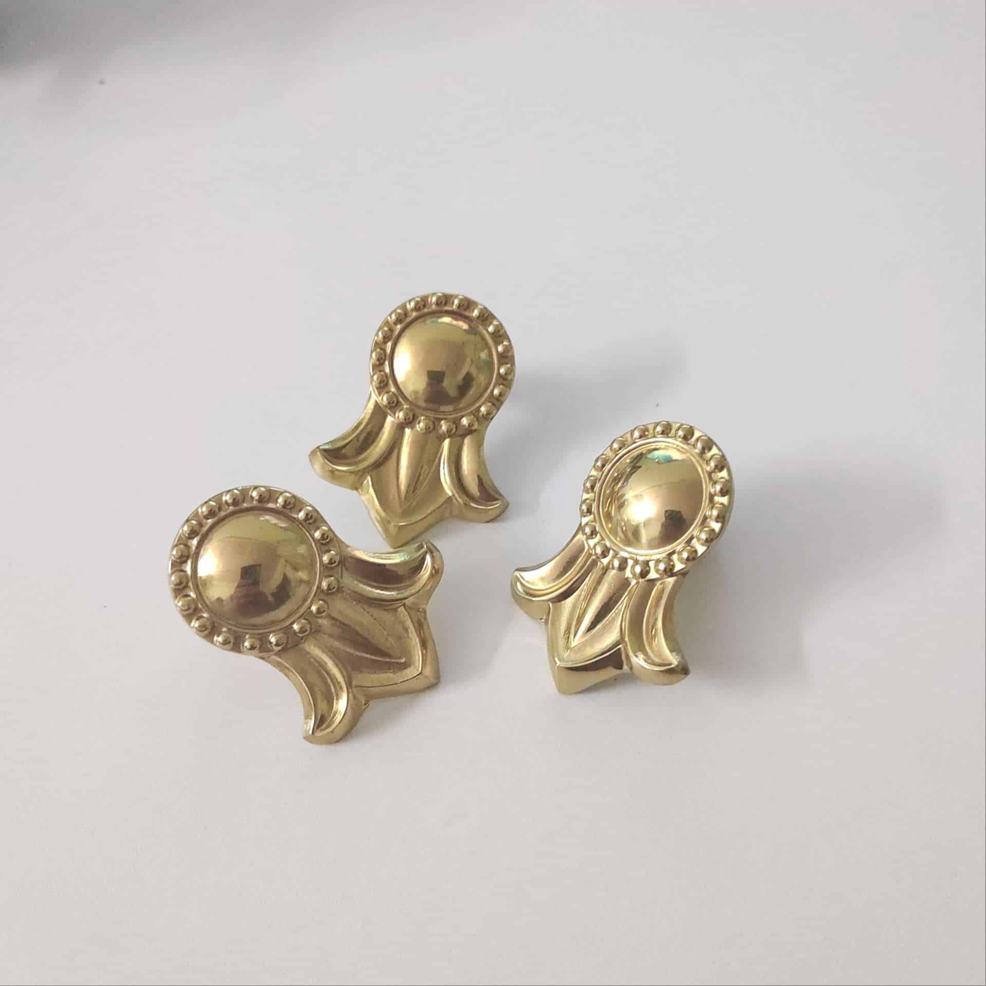 Tay nắm tủ đồng thau biểu tượng huy hiệu SBD5084 14