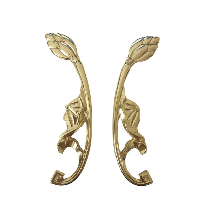 Tay nắm tủ đồng thau búp sen tinh khôi SBD8589 5