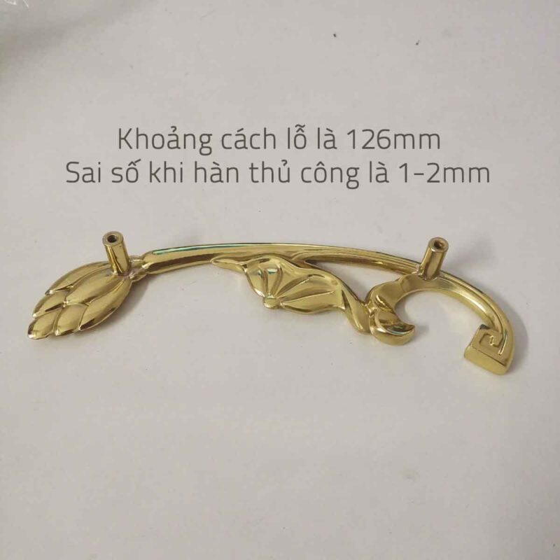 Tay nắm tủ đồng thau búp sen tinh khôi SBD8589 8