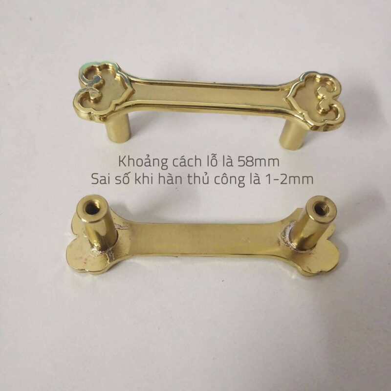 Tay nắm tủ đồng thau cái xương lãng mạn SBD0297 7