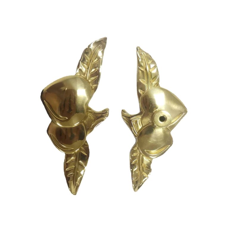 Tay nắm tủ đồng thau cặp đào căng mọng SBD5755 6