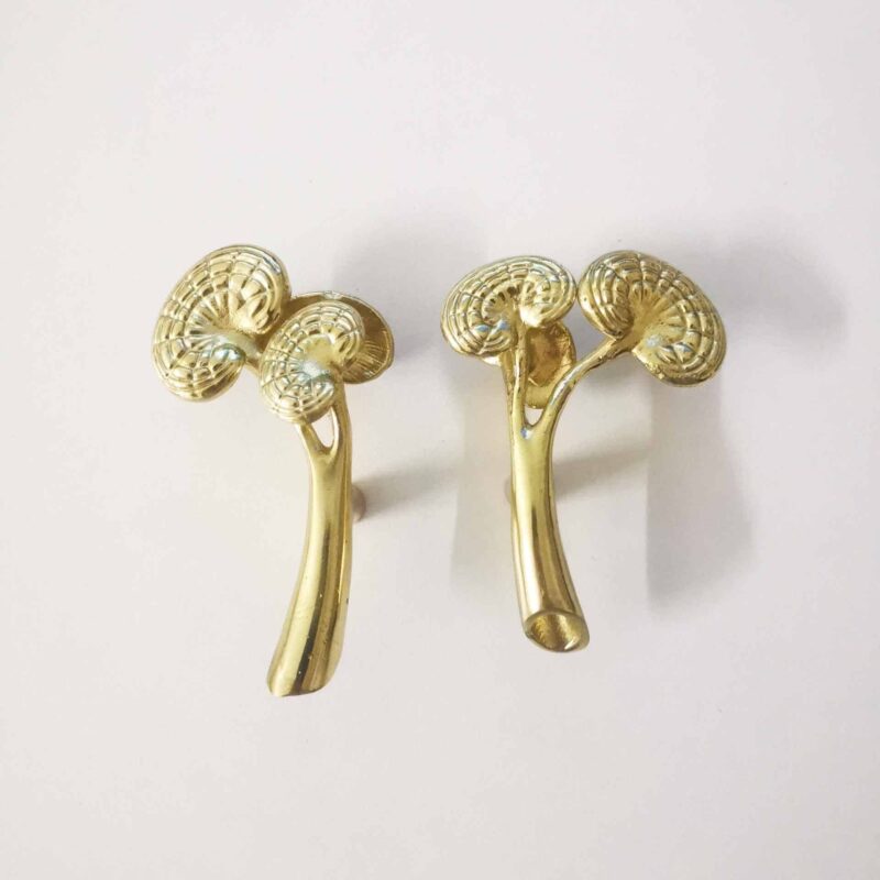 Tay nắm tủ đồng thau cây nấm linh chi SBD7532 1